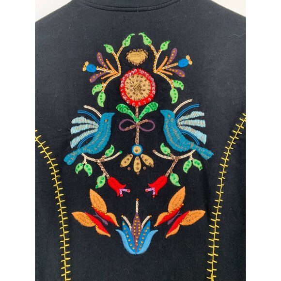 Double D Ranch XS/S Black Stretch Knit Blazer RH10469 GUC Western Couture - Picture 11 of 11